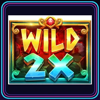 Contoh variasi simbol Multiplier 2 dalam permainan slot online